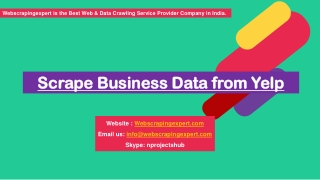 Scrape Business Data from Yelp