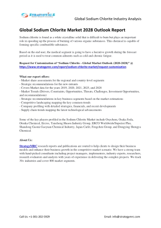 Global Sodium Chlorite Market Research Report 2020-2028