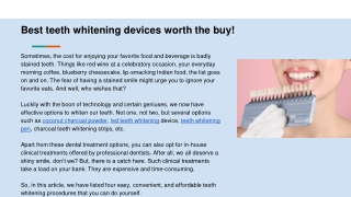 Best teeth whitening devices worth the buy
