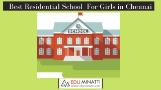 Best Residential School For Girls in Chennai