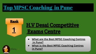 Top MPSC Coaching in Pune