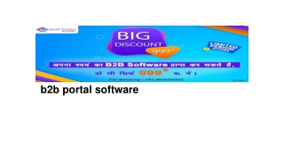 b2b portal software