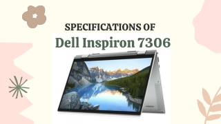 Specifications of Dell Inspiron 7306