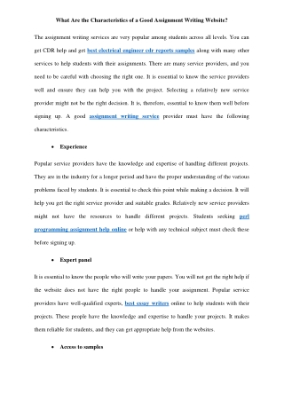 What Are the Characteristics of a Good Assignment Writing Website-converted