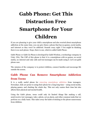 Gabb Phone_ Get This Distraction Free Smartphone for Your Children