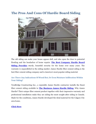 The Pros and Cons of Hardie Board Siding pdf