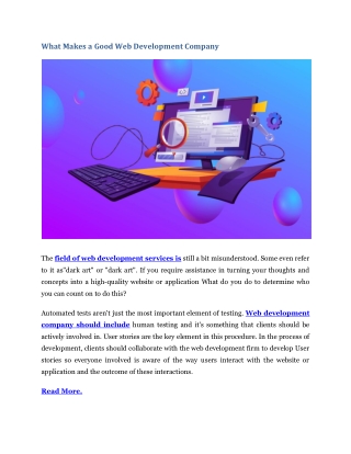 What Makes a Good Web Development Company pdf