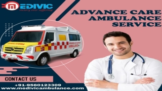 Medivic Ambulance Service in Patna and Gaya- Medical Emergency