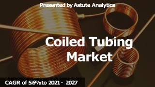 Coiled Tubing Market Scope and overview, To Develop with Increased
