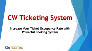 Ticket Booking & Management System