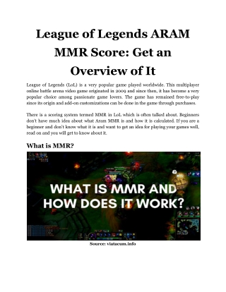 League of Legends ARAM MMR Score_ Get an Overview of It