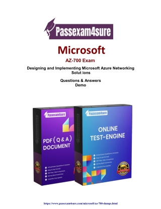 Microsoft  AZ-700 Dumps - Updated  AZ-700 Questions