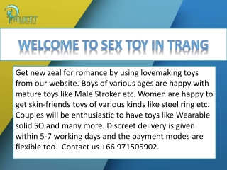 Welcome To Sex Toy In Trang