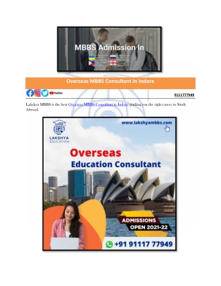 MBBS Admission Consultant in Indore