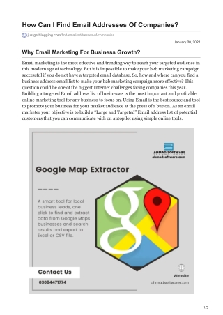 1How Can I Find Email Addresses Of Companies