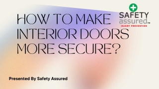 How to Make Interior Doors More Secure