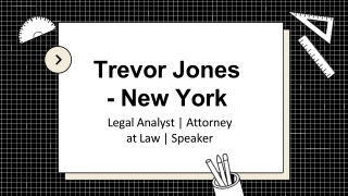 Trevor Jones - New York - A Remarkable and Dedicated Professional