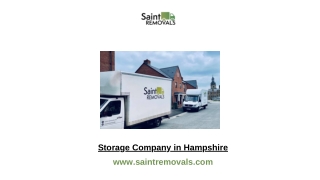 Storage Company in Hampshire
