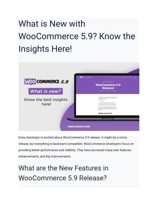 What is New with WooCommerce 5