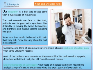 Neck Pain Relief in Michigan