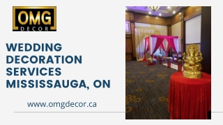 WEDDING DECORATION SERVICES MISSISSAUGA, ON