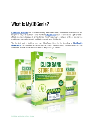 Mycbgenie.com