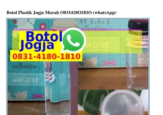 Botol Plastik Jogja Murah