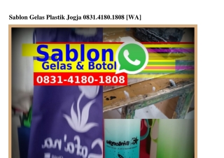 Sablon Gelas Plastik Jogja Ö8౩1-Կ18Ö-18Ö8{WhatsApp}