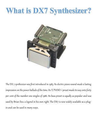What is DX7 Synthesizer?