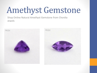 Shop Online Natural Amethyst Gemstone from Chordia Jewels