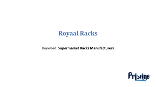 Supermarket Racks Manufacturers