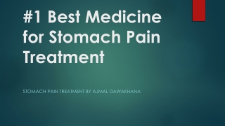 1 Best Medicine for Stomach Pain Treatment