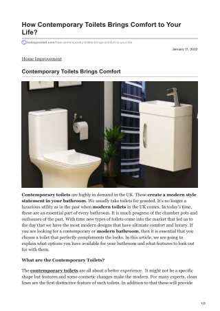 todayposted.com-How Contemporary Toilets Brings Comfort to Your Life