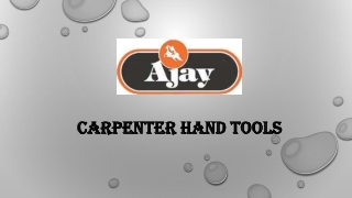 Carpenter Hand Tools