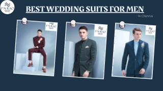 BEST WEDDING SUITS FOR MEN