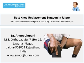 Best Knee Replacement Surgeon in Jaipur Top Orthopedic Doctor in Jaipur