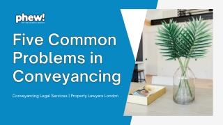Five Common Problems in Conveyancing
