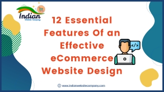 12 Essential Features Of an E-commerce Website Design & Development