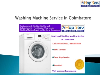 Washing Machine Service in Coimbatore