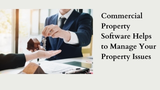 Commercial Property Software Helps to Manage Your Property Issues