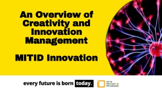 Creativity and Innovation Management - MIT ID Innovation