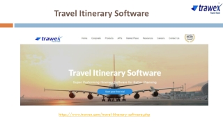 Travel Itinerary Software