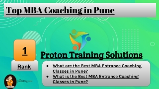 Top MBA Coaching in Pune