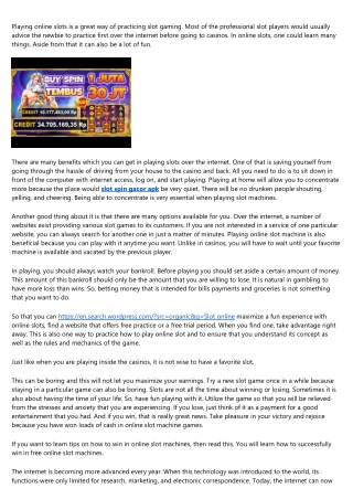 So You've Bought Slot Online Terbaik ... Now What?