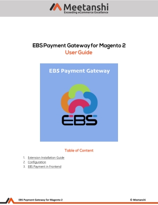 Magento 2 EBS Payment Gateway