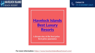 Havelock Island's Best Luxury Resorts