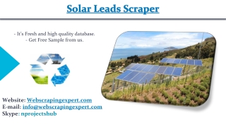 Solar Leads Scraper