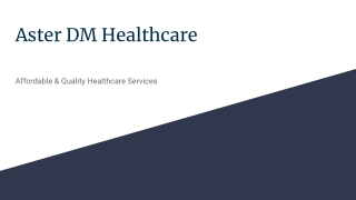 Aster DM Healthcare - Board of Directors