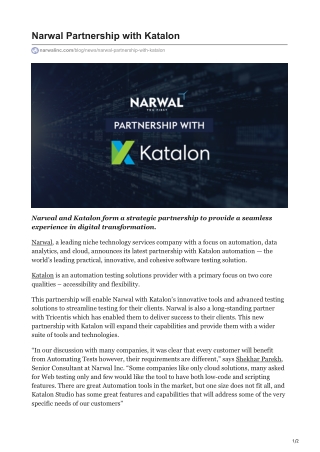 narwalinc.com-Narwal Partnership with Katalon