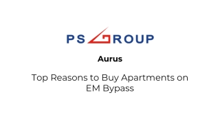 Aurus- Top Reasons to Buy Apartments on EM Bypass